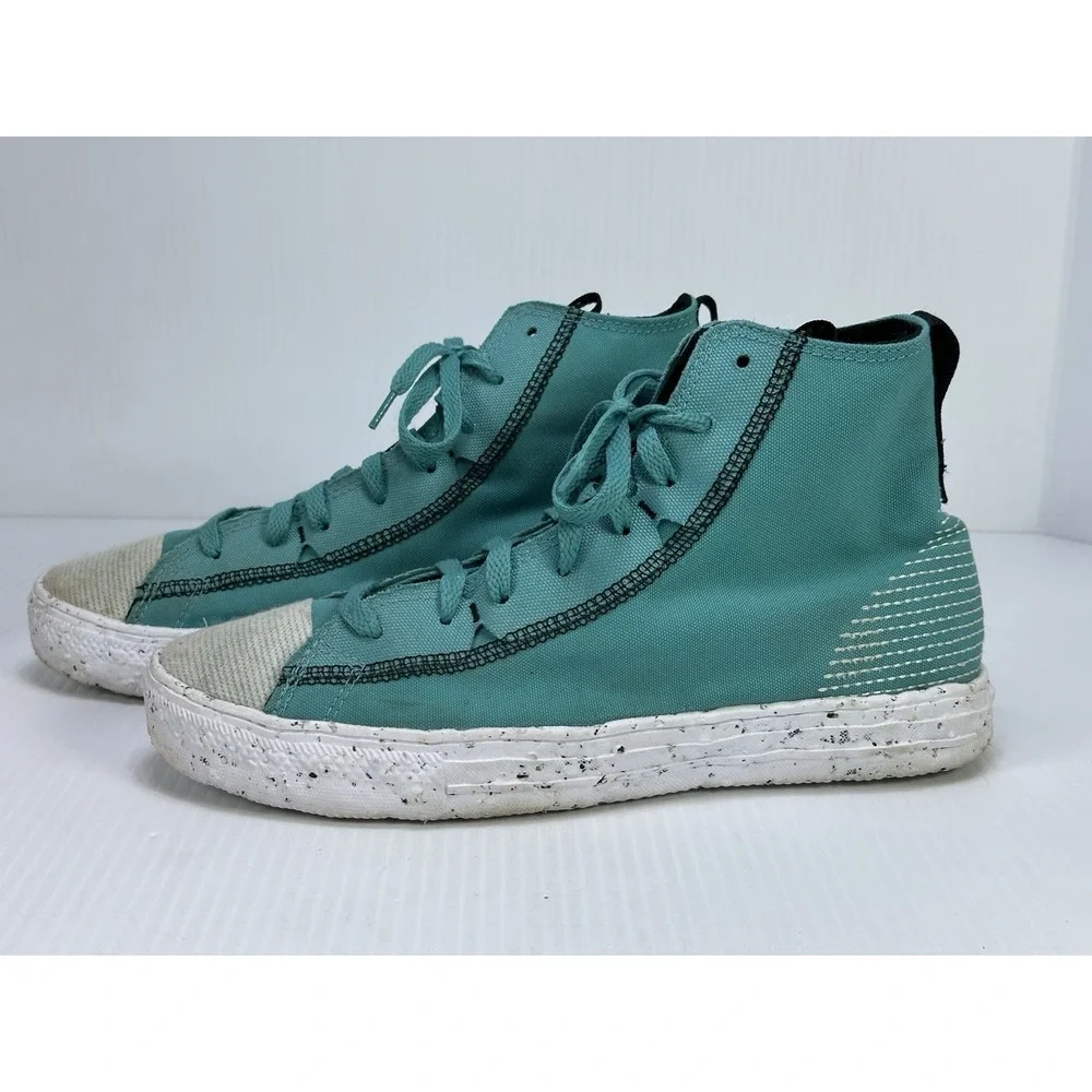Converse Chuck Taylor All Star Turquoise High Top Sneakers Lace Up M 8 W 10 - Picture 2 of 14